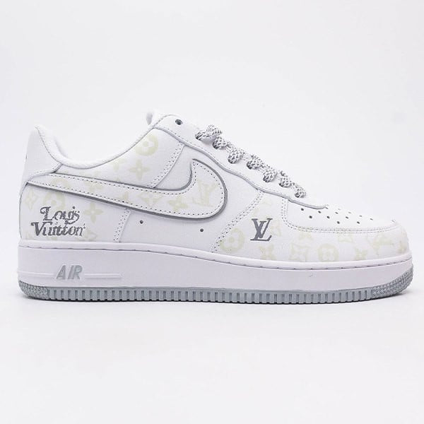 Louis Vuitton x Nike Air Force 1 Monogram Grey Frost Edition