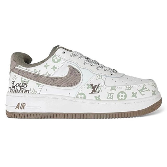 Louis Vuitton x Nike Air Force 1 White Mocha Monogram