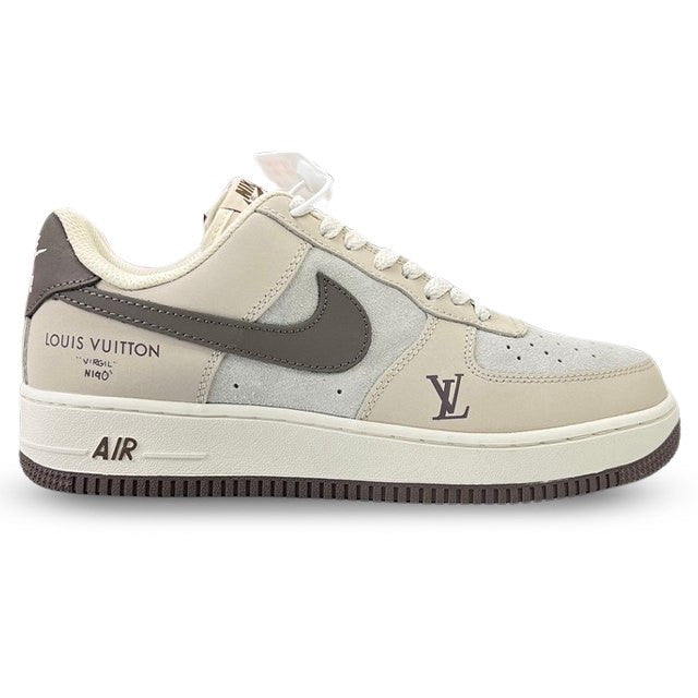 Louis Vuitton x Nike Air Force 1 Cream Mocha Edition