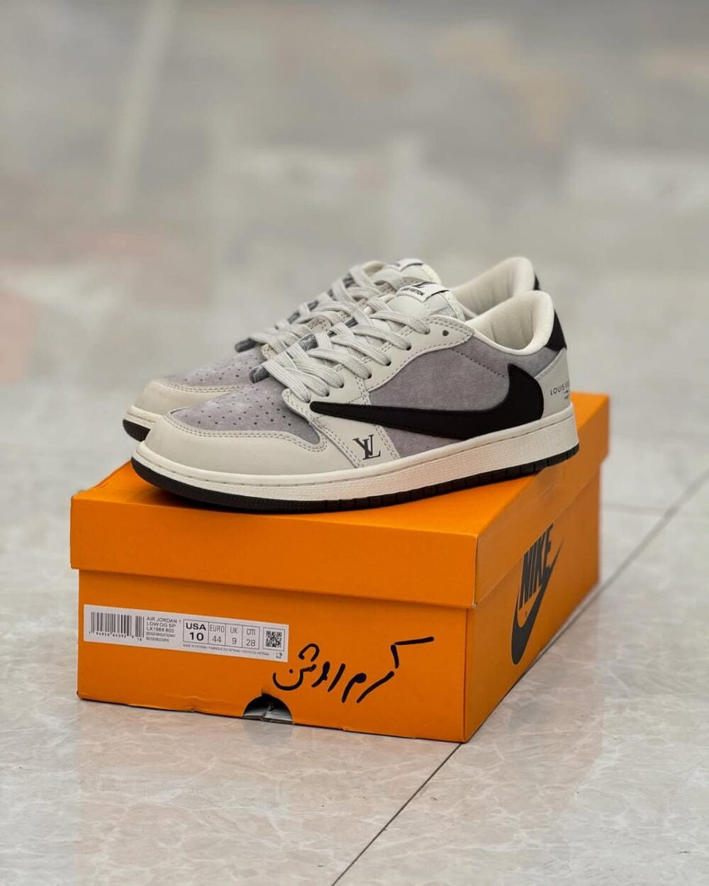 Louis Vuitton x Nike Air Jordan 1 Low “Shadow Grey Suede”