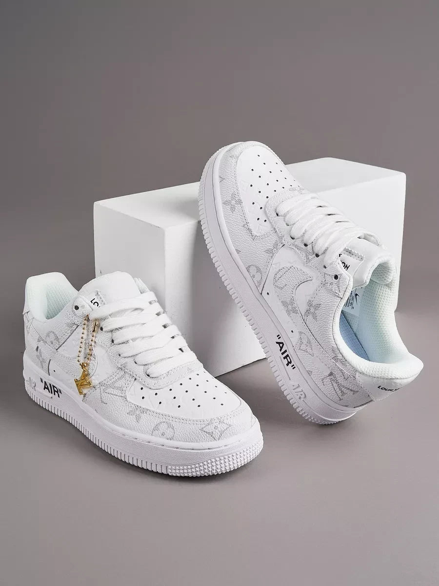 Louis Vuitton x Nike Air Force 1 Frost White Luxe Edition