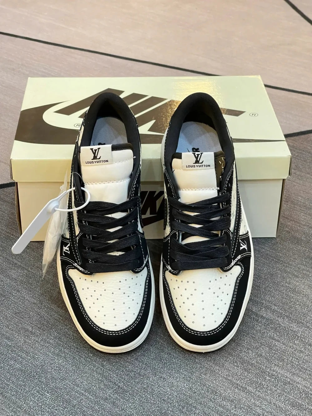 Louis Vuitton x Nike Air Jordan 1 Low “Panda Monogram”