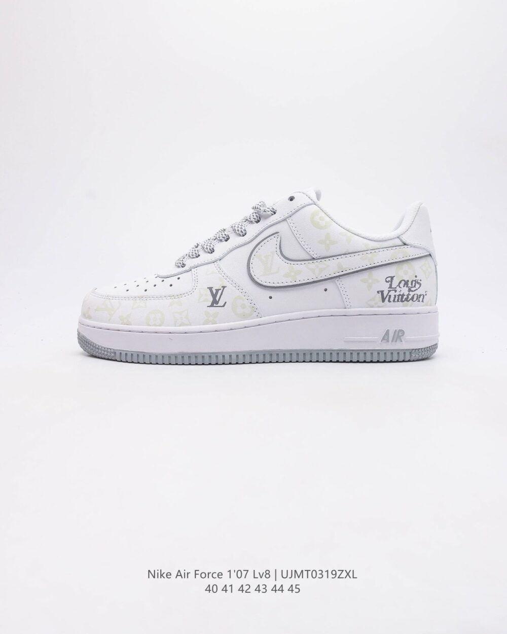 Louis Vuitton x Nike Air Force 1 Monogram Grey Frost Edition