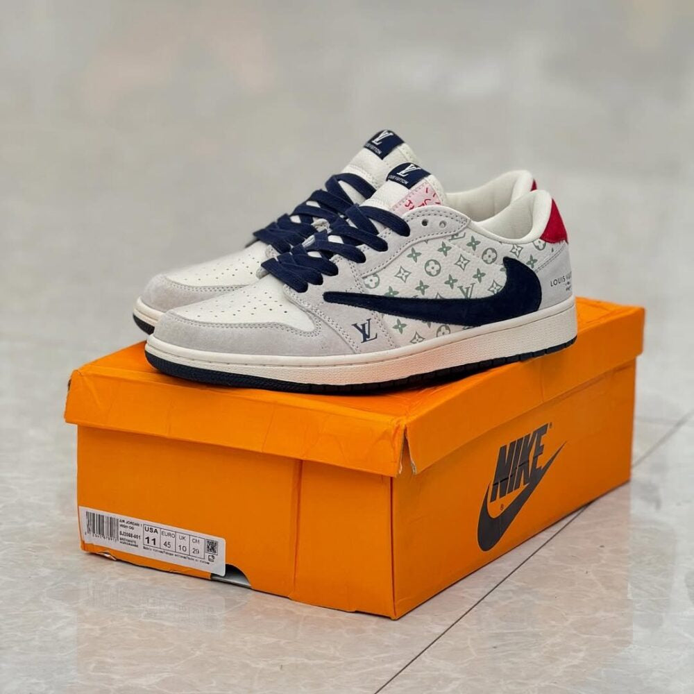 Louis Vuitton x Nike Air Jordan 1 Low “Tricolor Monogram”