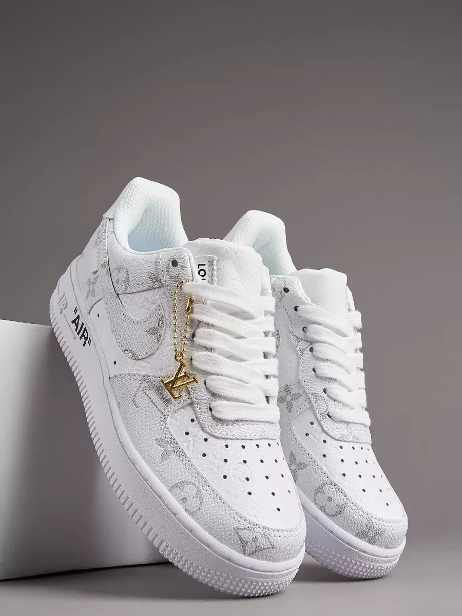 Louis Vuitton x Nike Air Force 1 Frost White Luxe Edition