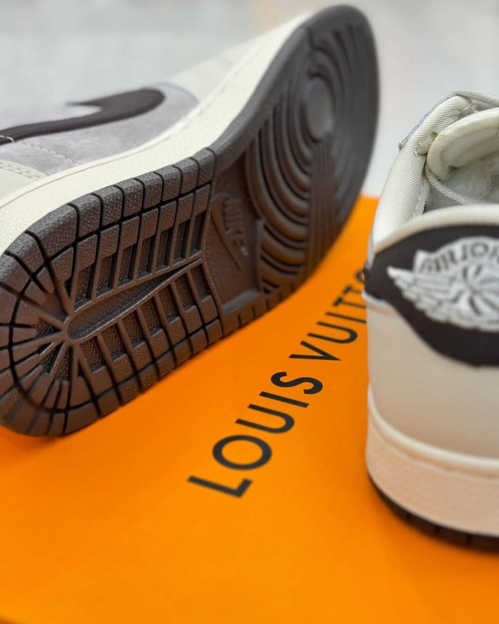 Louis Vuitton x Nike Air Jordan 1 Low “Shadow Grey Suede”