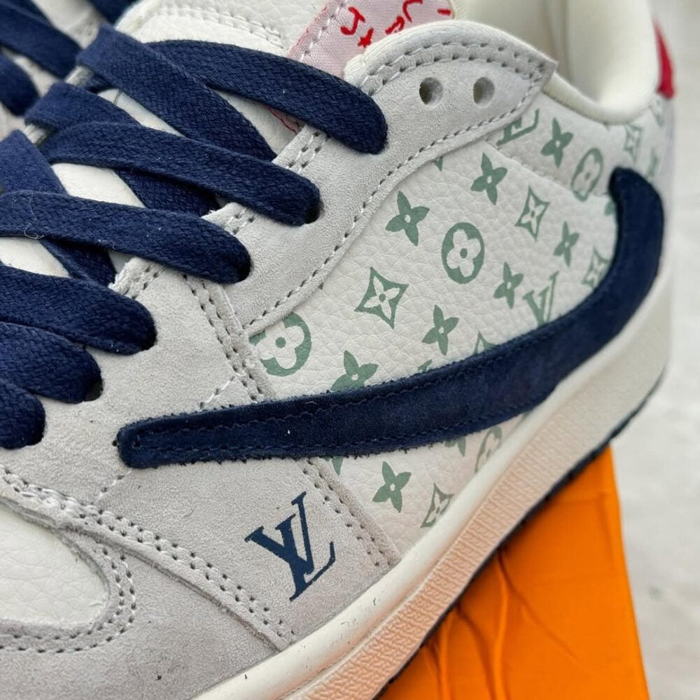 Louis Vuitton x Nike Air Jordan 1 Low “Tricolor Monogram”