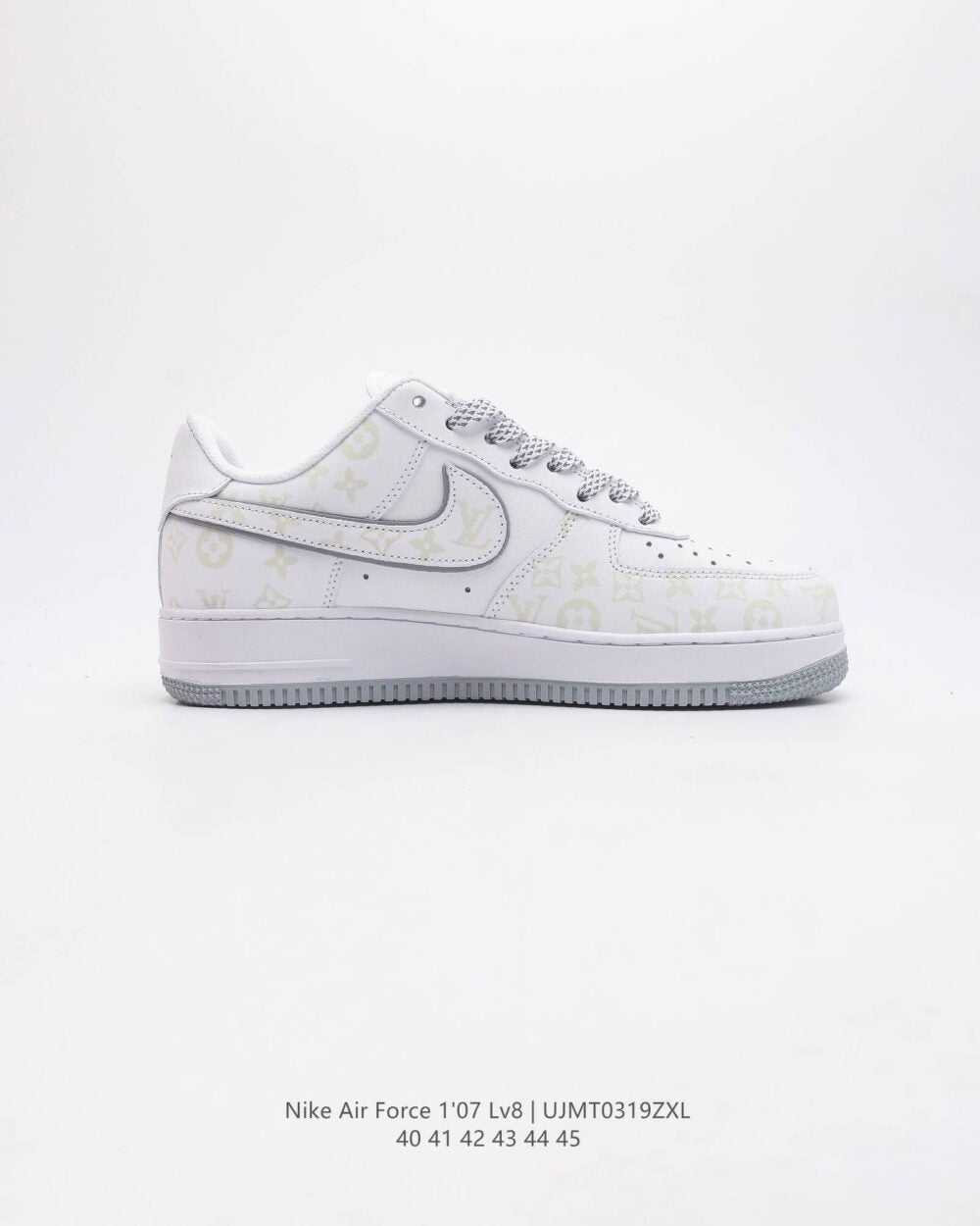 Louis Vuitton x Nike Air Force 1 Monogram Grey Frost Edition