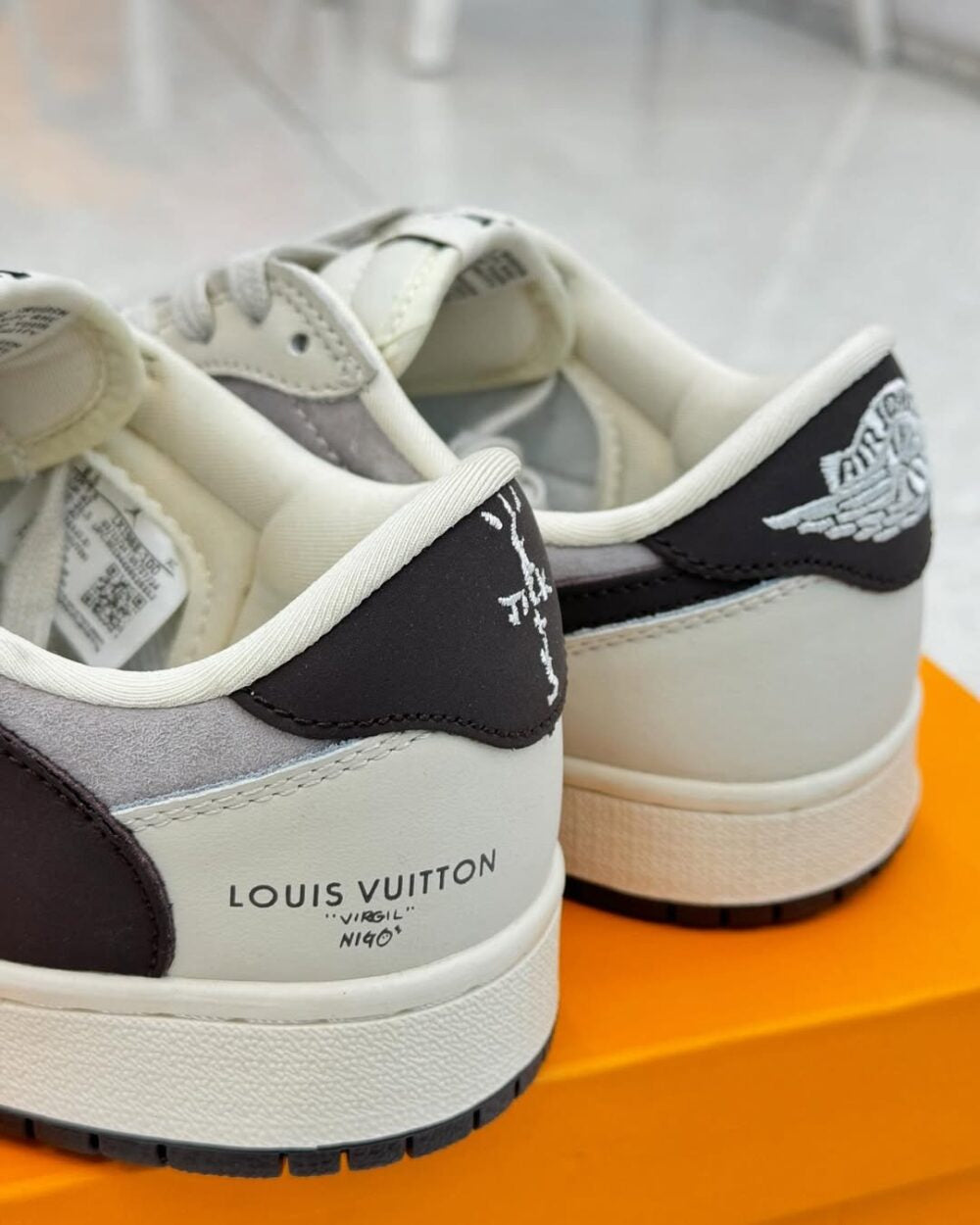 Louis Vuitton x Nike Air Jordan 1 Low “Shadow Grey Suede”