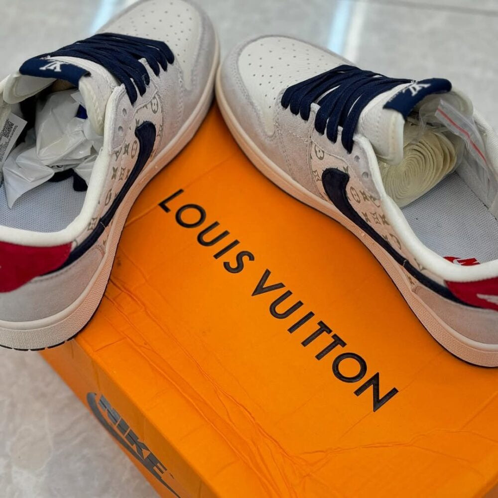 Louis Vuitton x Nike Air Jordan 1 Low “Tricolor Monogram”