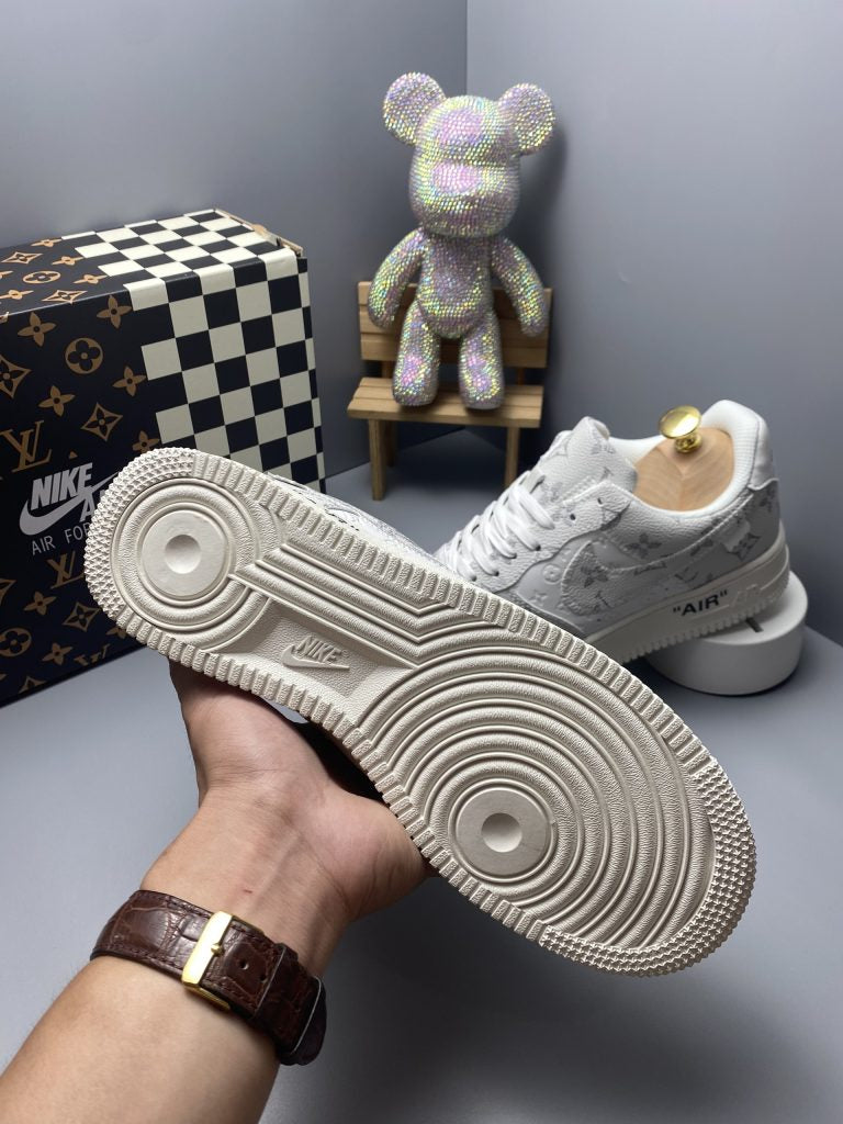 Louis Vuitton x Nike Air Force 1 Frost White Luxe Edition