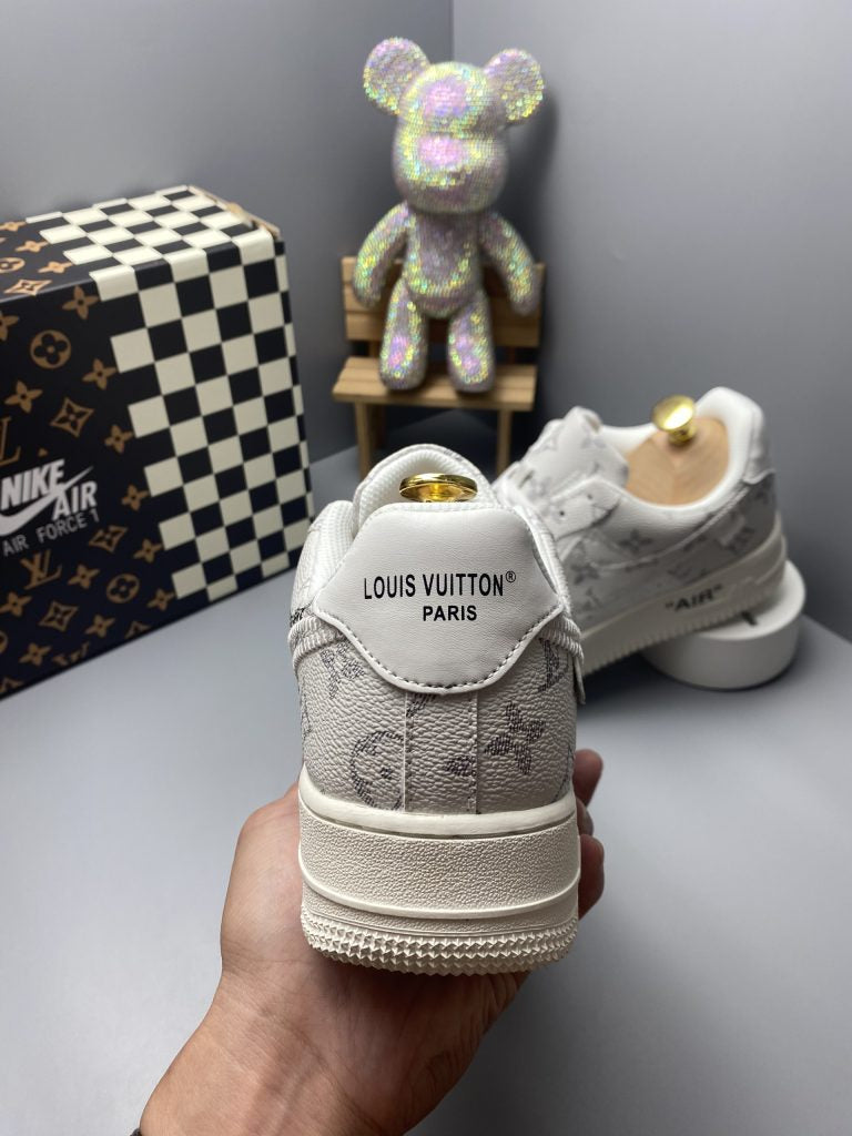 Louis Vuitton x Nike Air Force 1 Frost White Luxe Edition