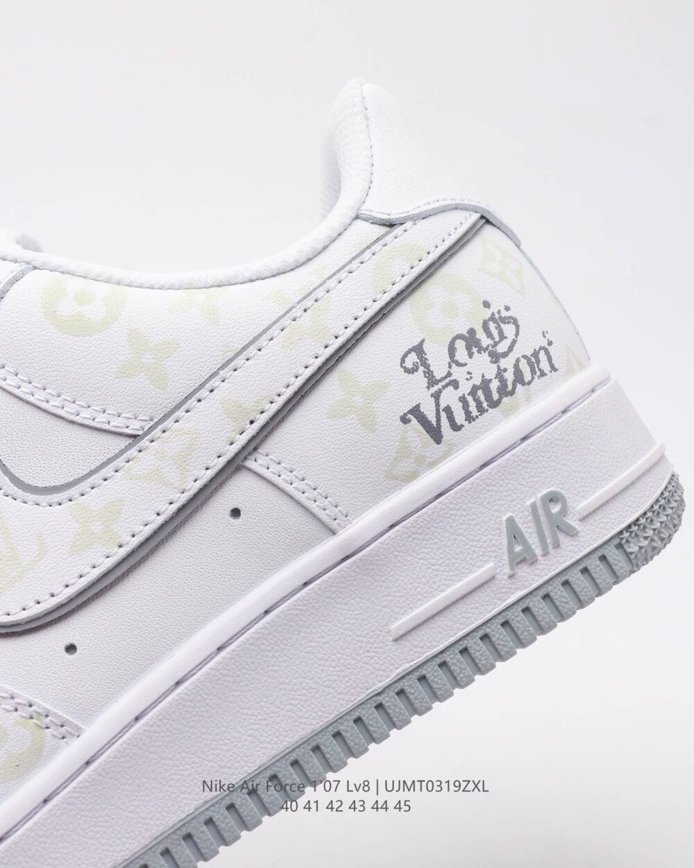 Louis Vuitton x Nike Air Force 1 Monogram Grey Frost Edition