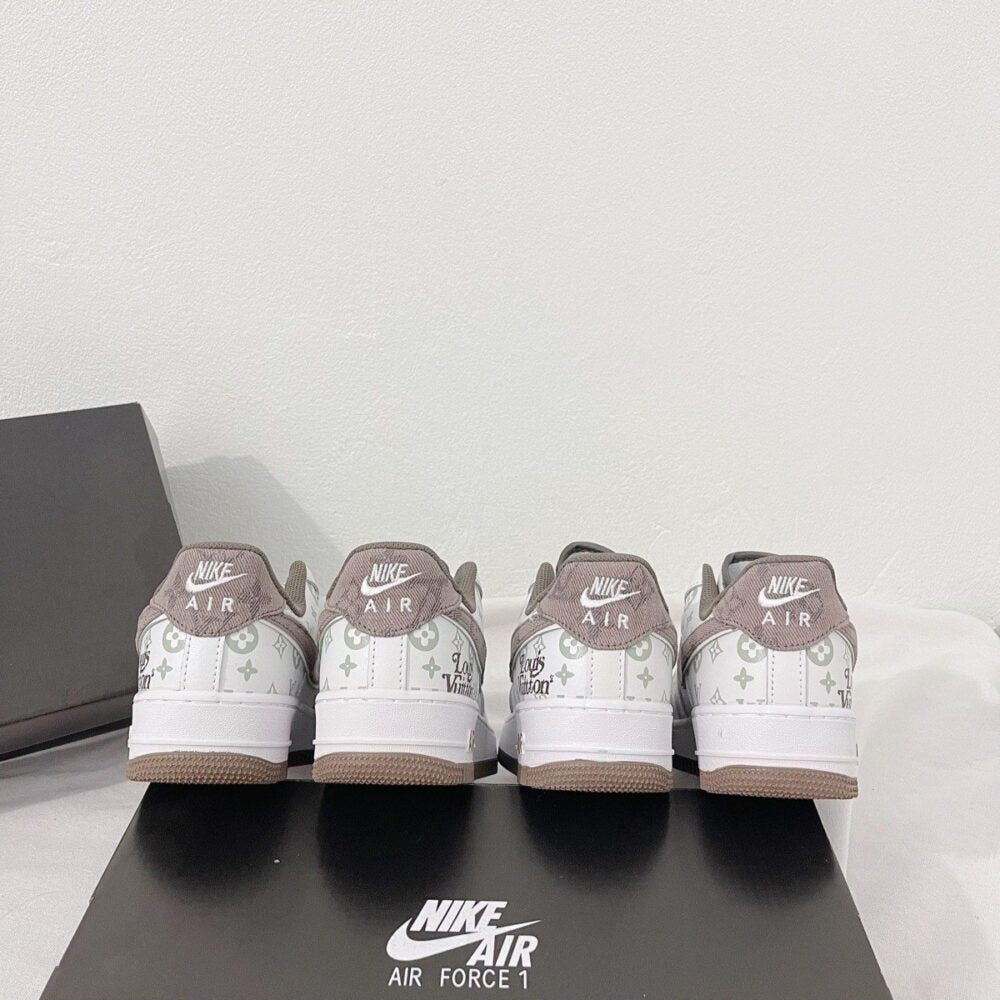 Louis Vuitton x Nike Air Force 1 White Mocha Monogram