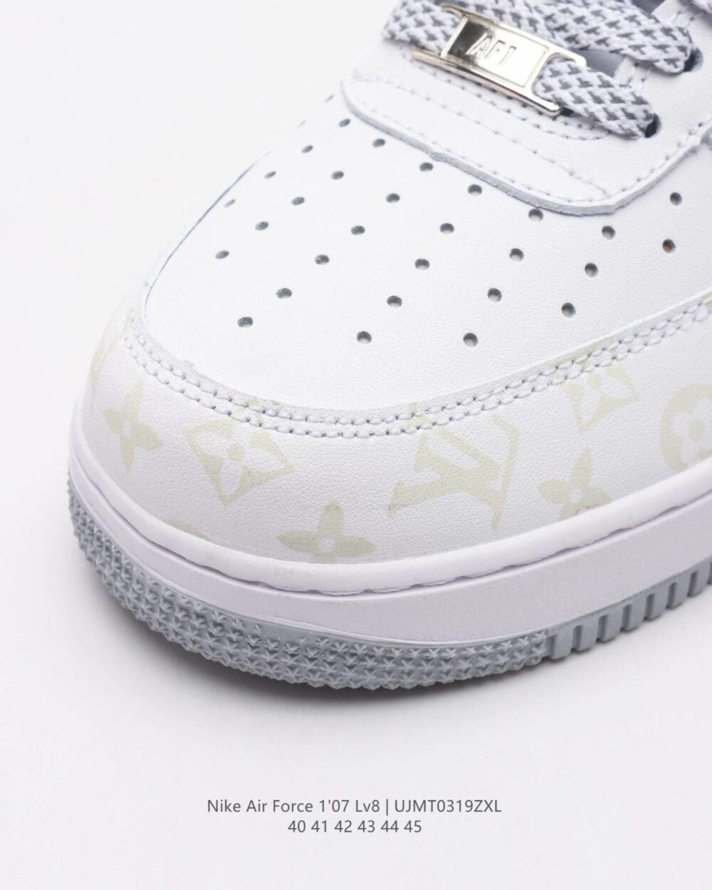 Louis Vuitton x Nike Air Force 1 Monogram Grey Frost Edition