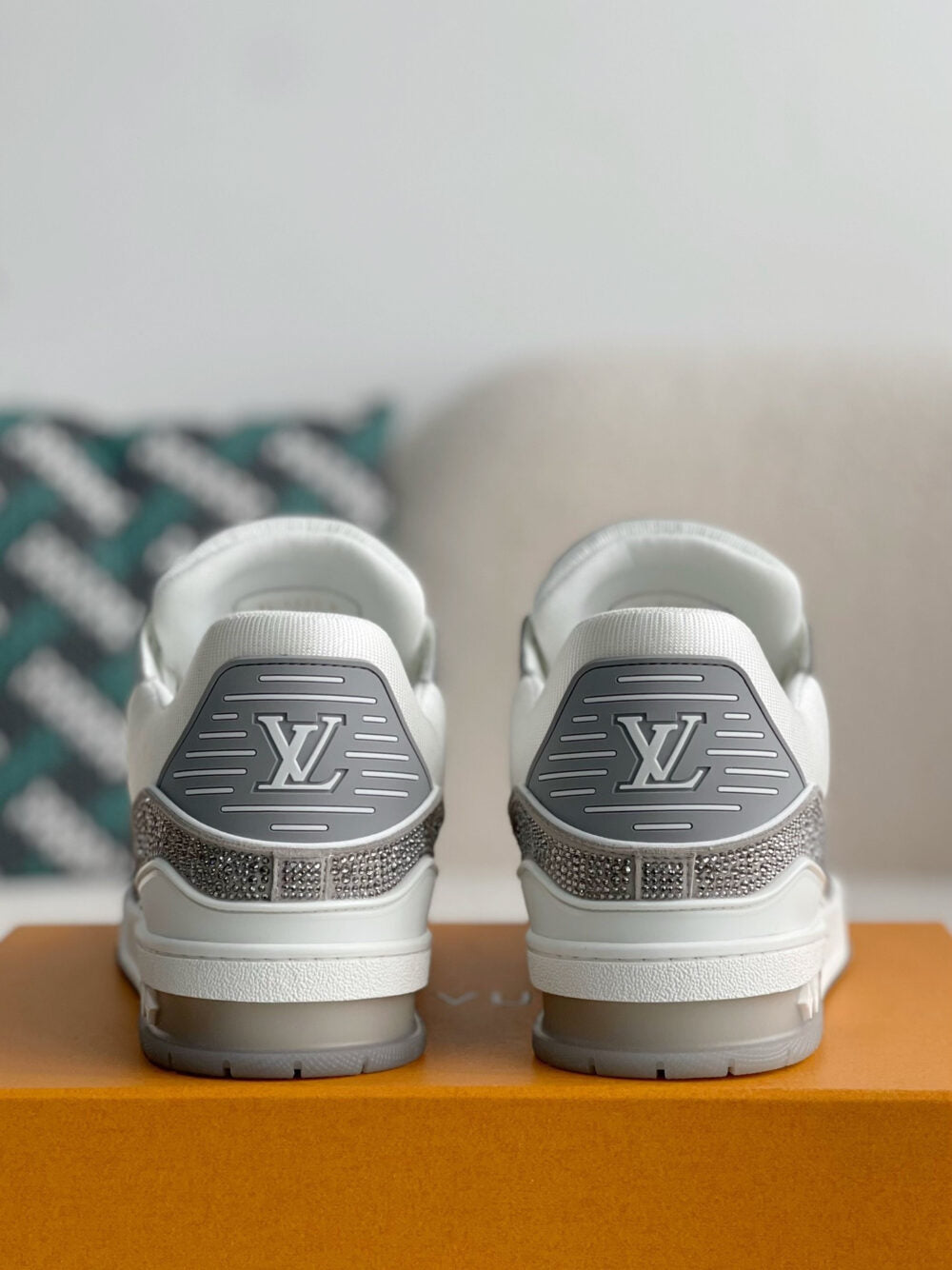 Louis Vuitton LV Trainer Sneaker ‘Denim Monogram Grey Diamond’