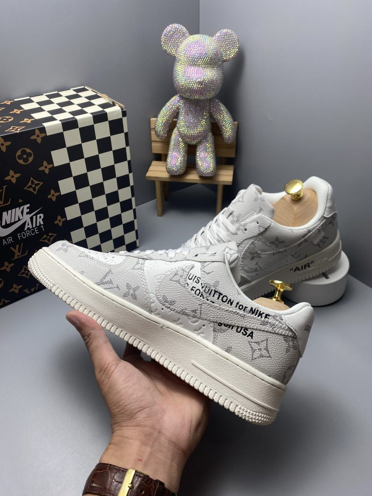 Louis Vuitton x Nike Air Force 1 Frost White Luxe Edition