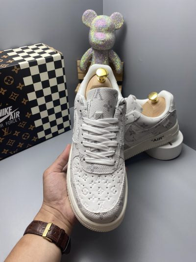 Louis Vuitton x Nike Air Force 1 Frost White Luxe Edition